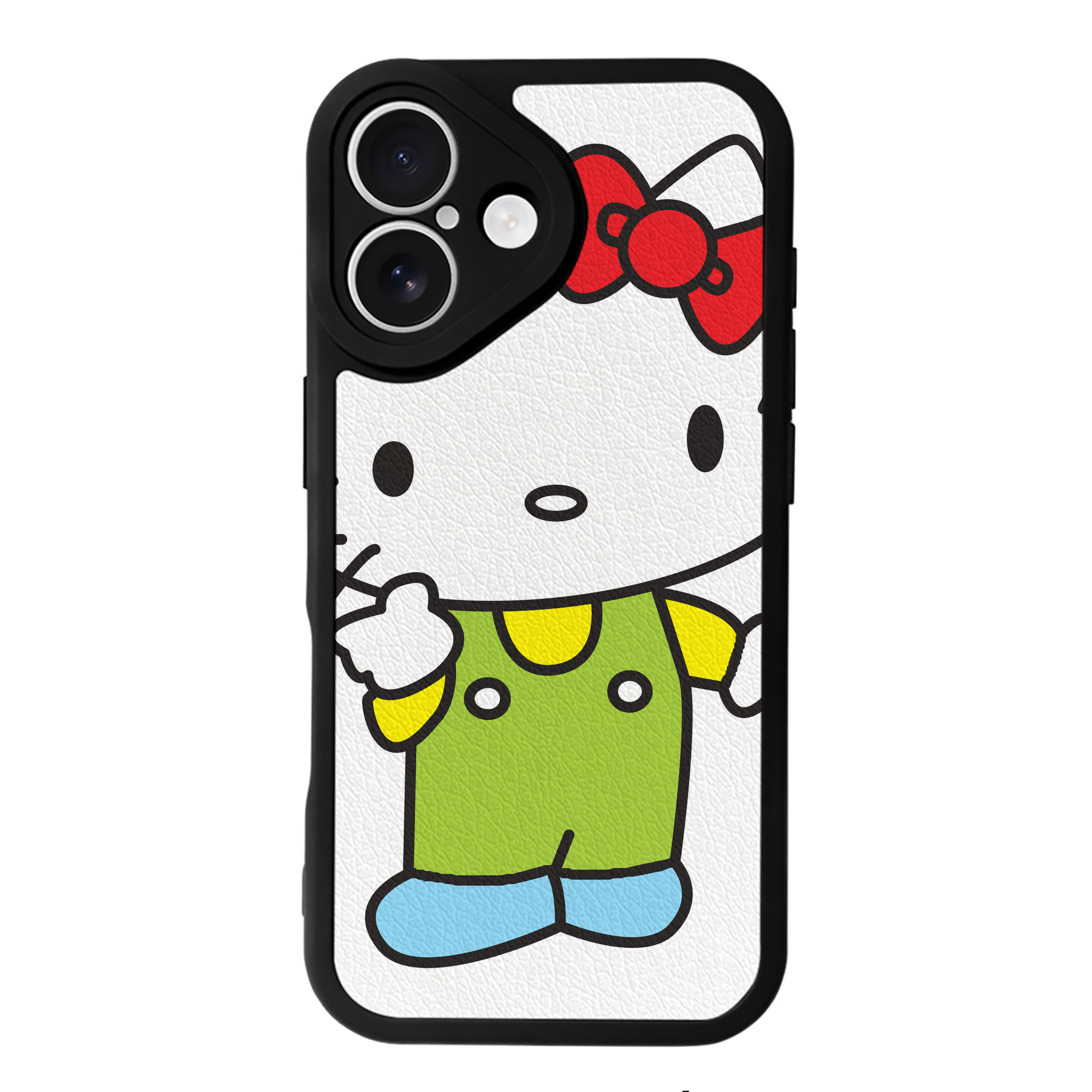 （画像用） Hello Kitty ハローキティ 【iPhone 16シリーズ対応】シリコンスマホケース（レザー調） 材質：シリコン